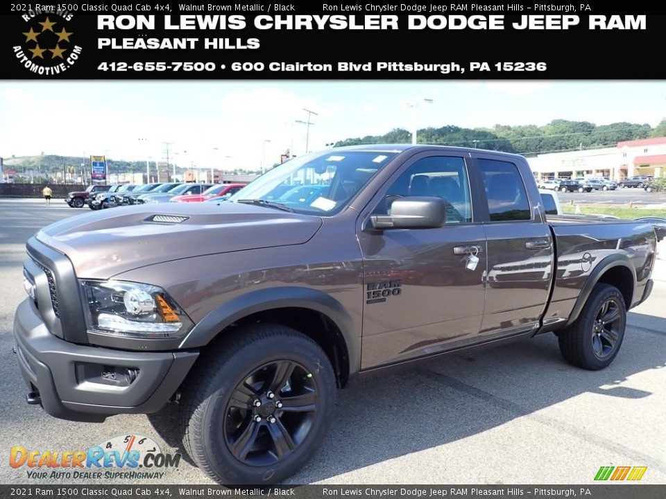 2021 Ram 1500 Classic Quad Cab 4x4 Walnut Brown Metallic / Black Photo #1