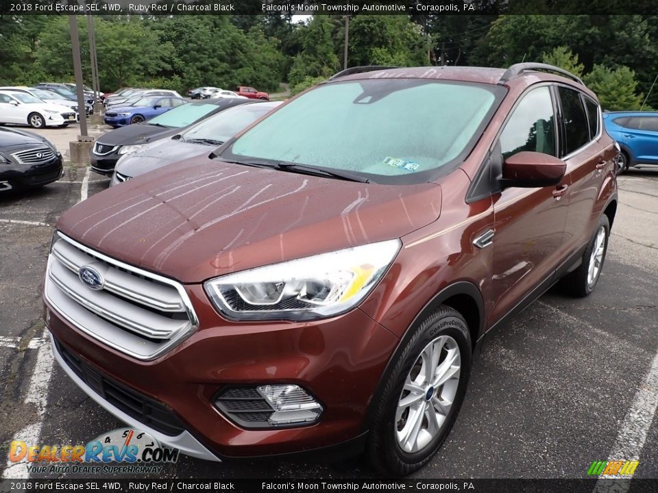 2018 Ford Escape SEL 4WD Ruby Red / Charcoal Black Photo #1