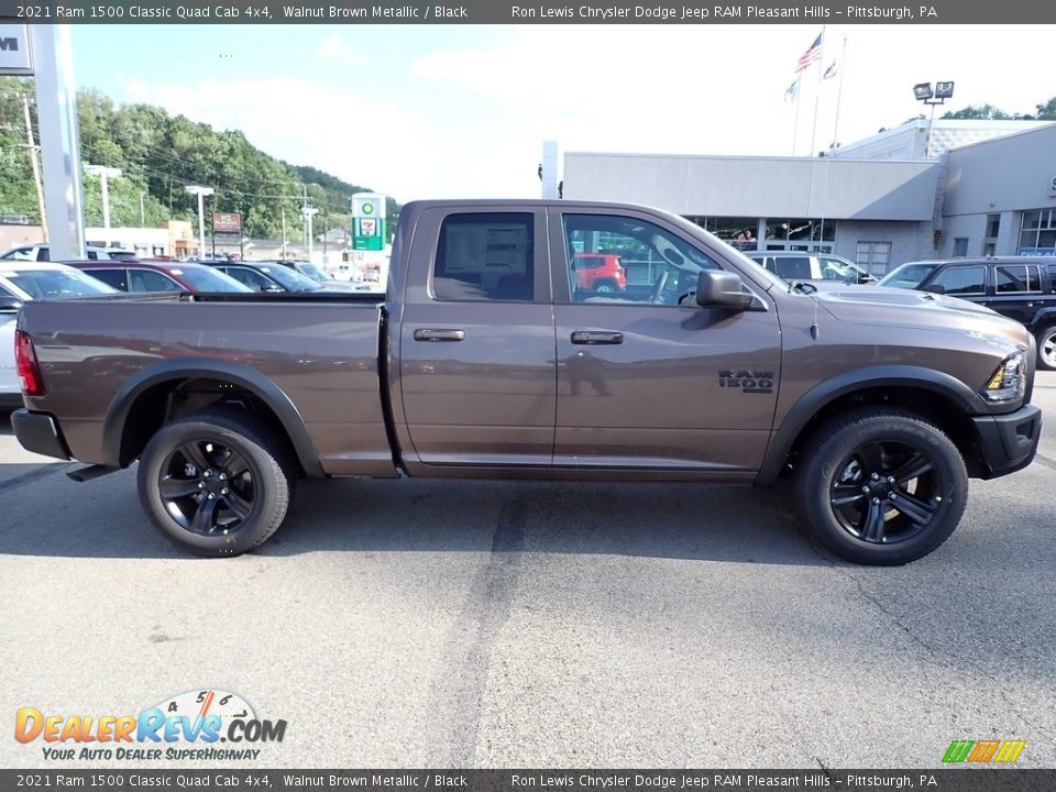 2021 Ram 1500 Classic Quad Cab 4x4 Walnut Brown Metallic / Black Photo #6