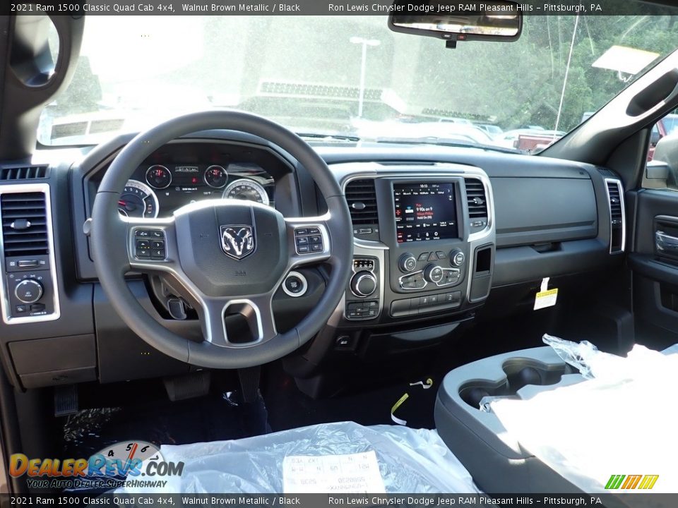 2021 Ram 1500 Classic Quad Cab 4x4 Walnut Brown Metallic / Black Photo #12