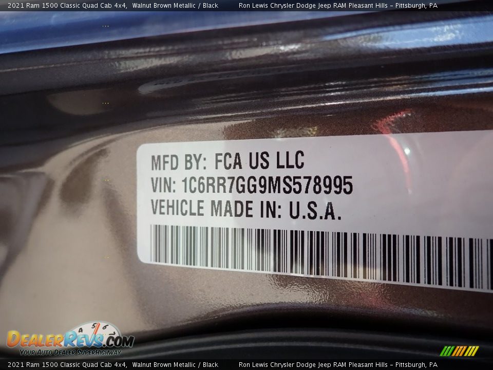2021 Ram 1500 Classic Quad Cab 4x4 Walnut Brown Metallic / Black Photo #15