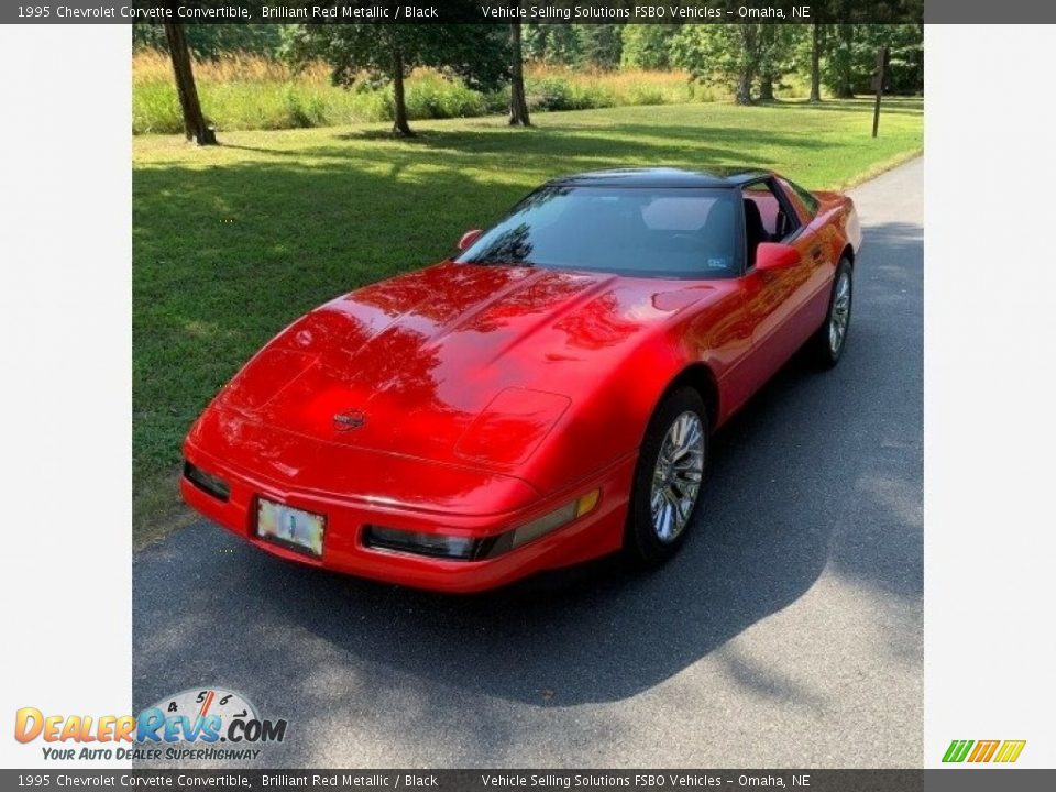 1995 Chevrolet Corvette Convertible Brilliant Red Metallic / Black Photo #2