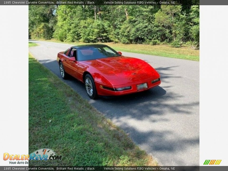 1995 Chevrolet Corvette Convertible Brilliant Red Metallic / Black Photo #24