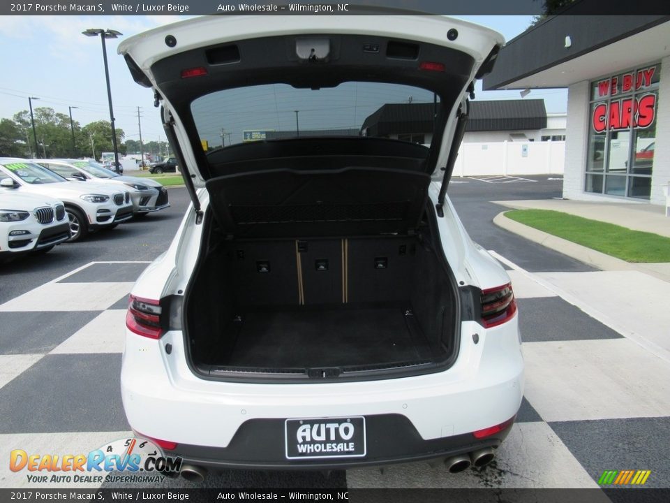 2017 Porsche Macan S White / Luxor Beige Photo #5