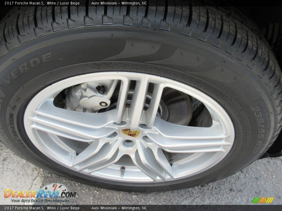 2017 Porsche Macan S White / Luxor Beige Photo #7