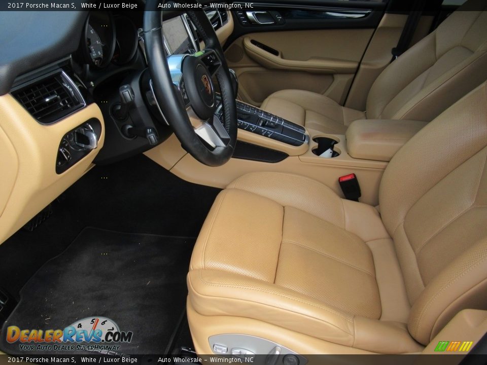 2017 Porsche Macan S White / Luxor Beige Photo #10