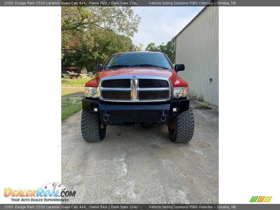 2005 Dodge Ram 2500 Laramie Quad Cab 4x4 Flame Red / Dark Slate Gray Photo #7