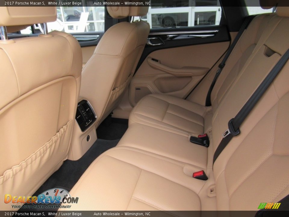 2017 Porsche Macan S White / Luxor Beige Photo #12