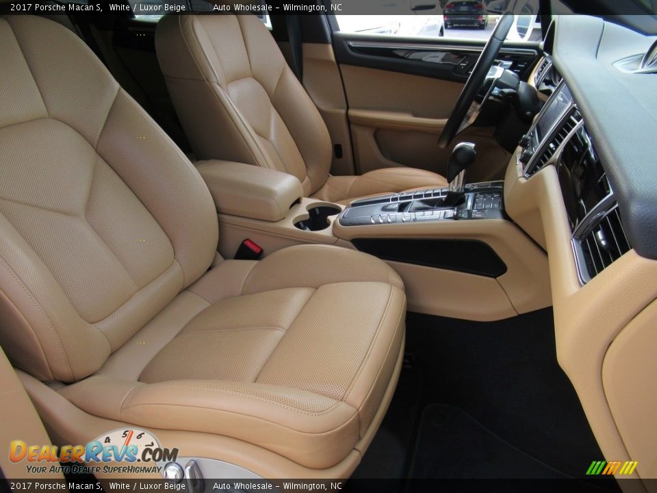 2017 Porsche Macan S White / Luxor Beige Photo #13