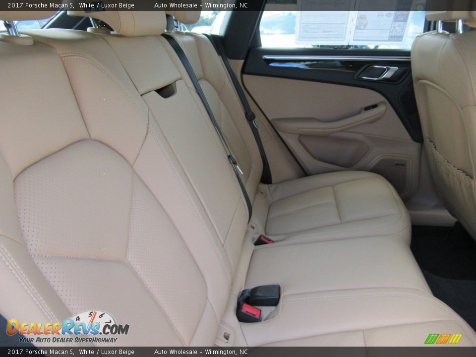 2017 Porsche Macan S White / Luxor Beige Photo #14