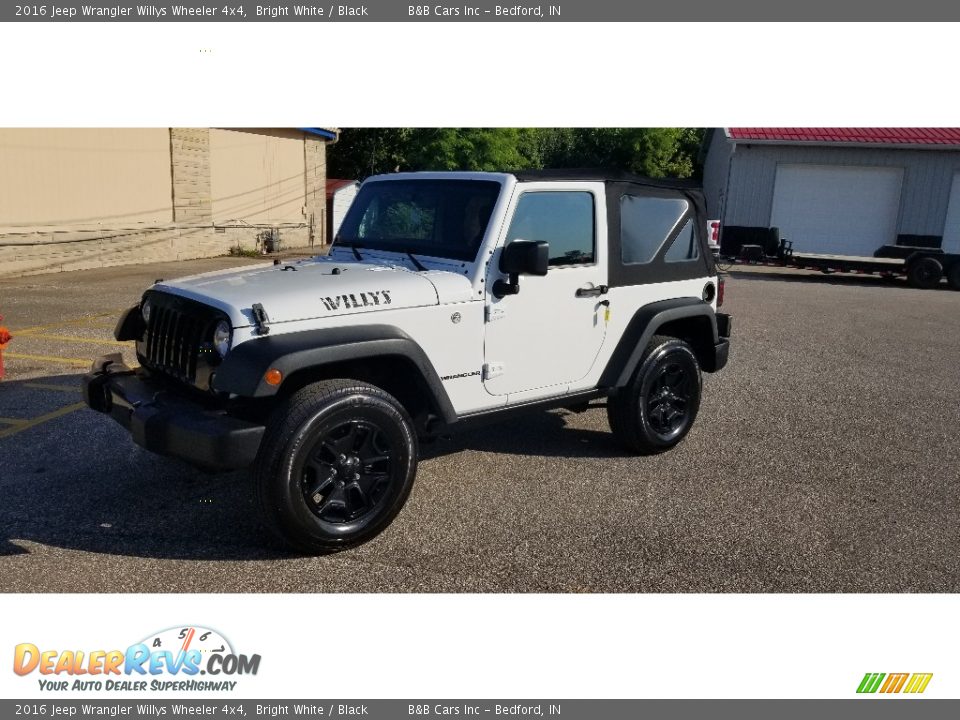 2016 Jeep Wrangler Willys Wheeler 4x4 Bright White / Black Photo #1