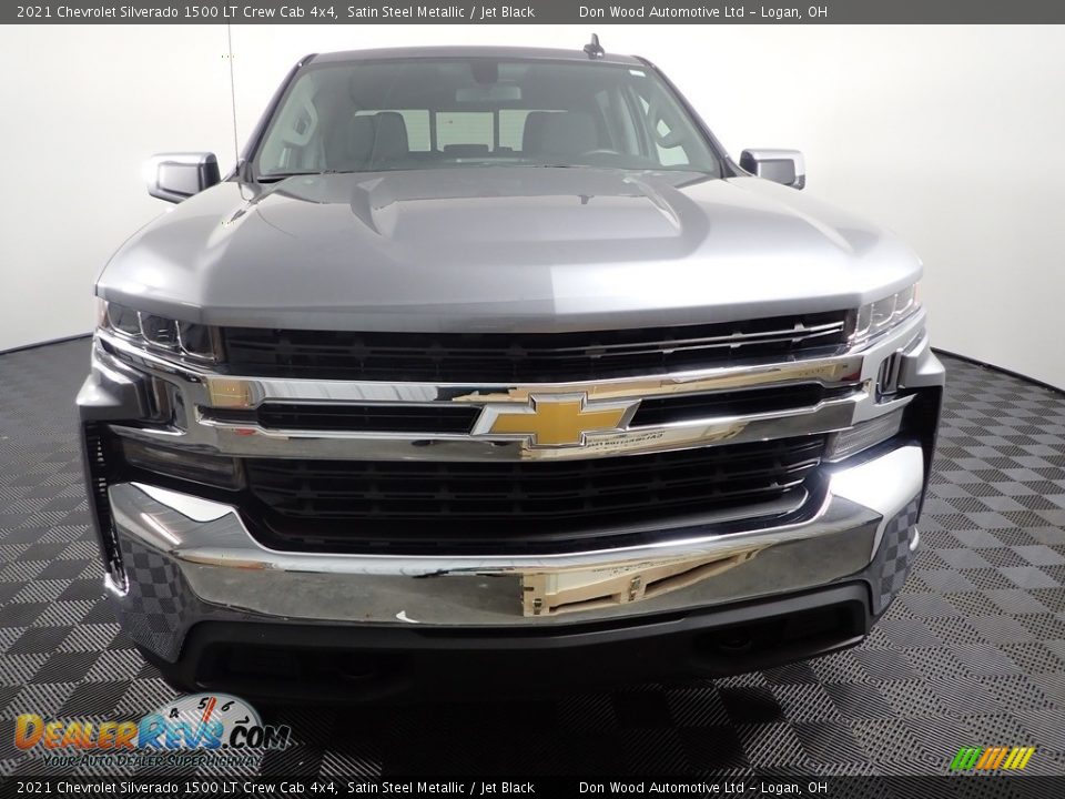 2021 Chevrolet Silverado 1500 LT Crew Cab 4x4 Satin Steel Metallic / Jet Black Photo #3