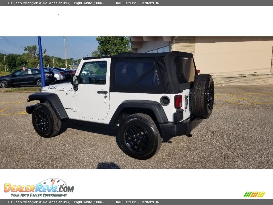 2016 Jeep Wrangler Willys Wheeler 4x4 Bright White / Black Photo #3