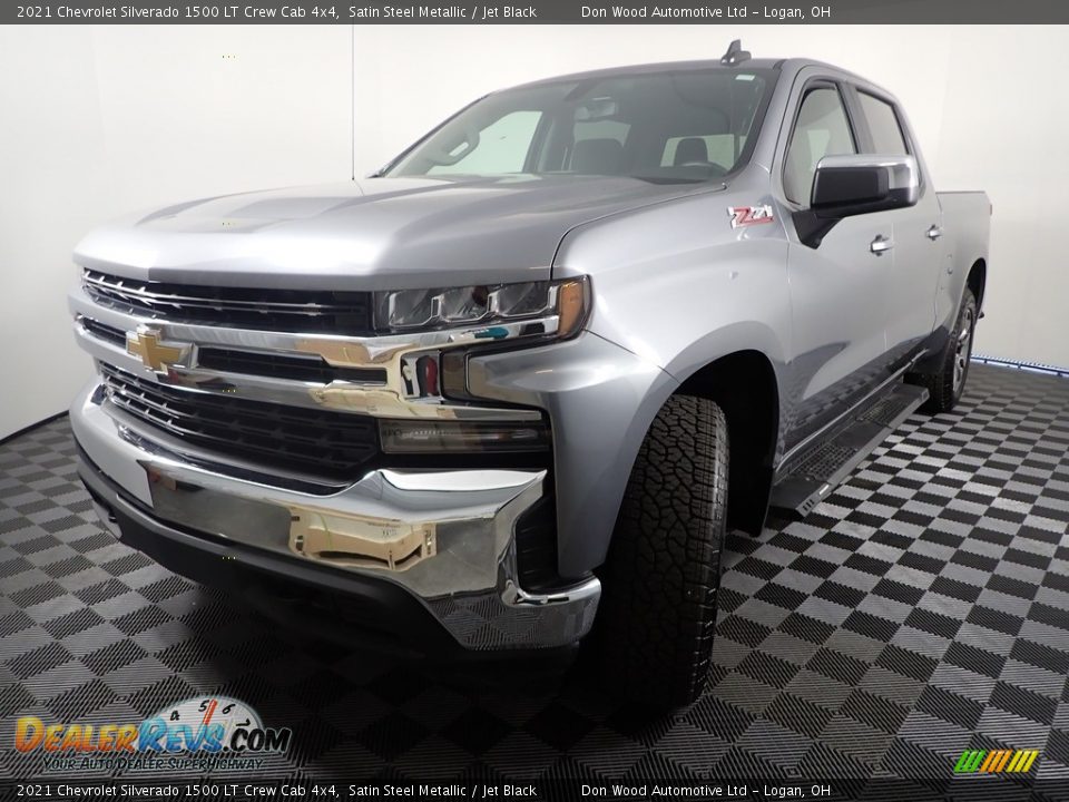 2021 Chevrolet Silverado 1500 LT Crew Cab 4x4 Satin Steel Metallic / Jet Black Photo #4