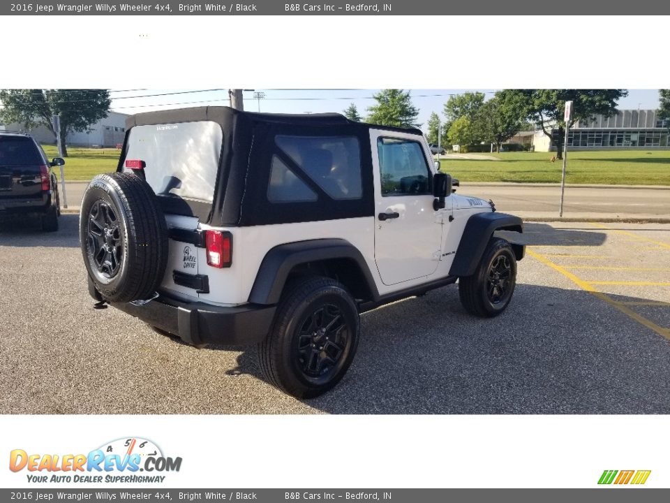 2016 Jeep Wrangler Willys Wheeler 4x4 Bright White / Black Photo #6