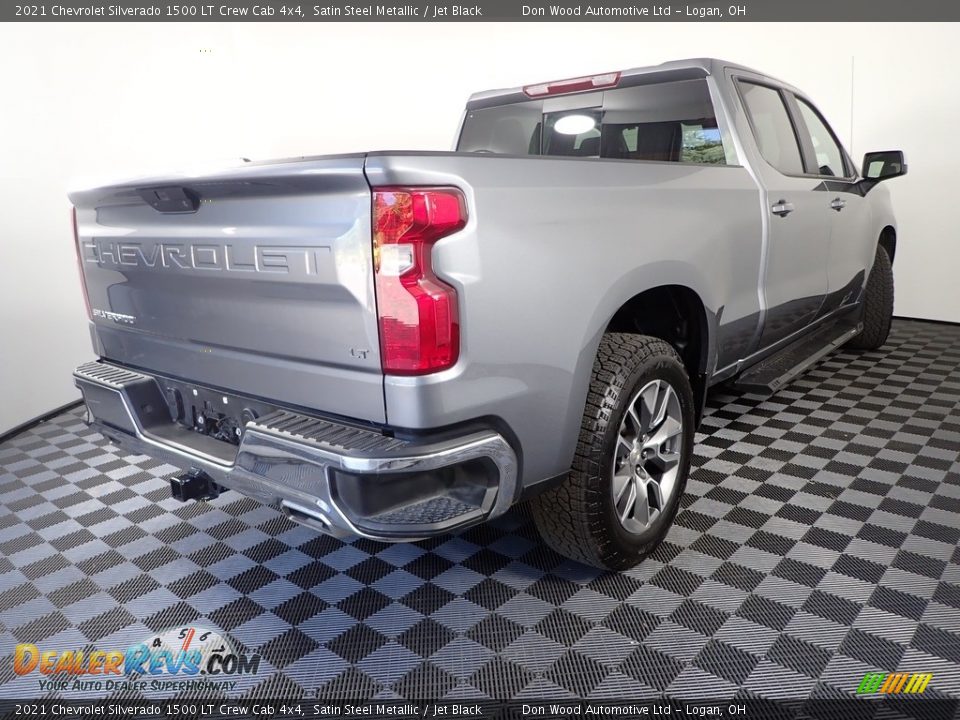 2021 Chevrolet Silverado 1500 LT Crew Cab 4x4 Satin Steel Metallic / Jet Black Photo #7