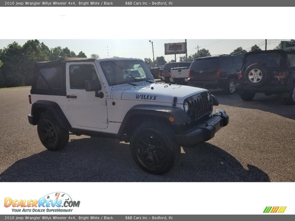 2016 Jeep Wrangler Willys Wheeler 4x4 Bright White / Black Photo #8