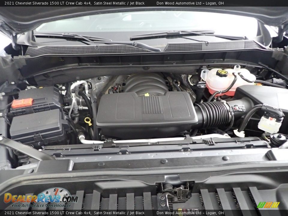 2021 Chevrolet Silverado 1500 LT Crew Cab 4x4 Satin Steel Metallic / Jet Black Photo #9