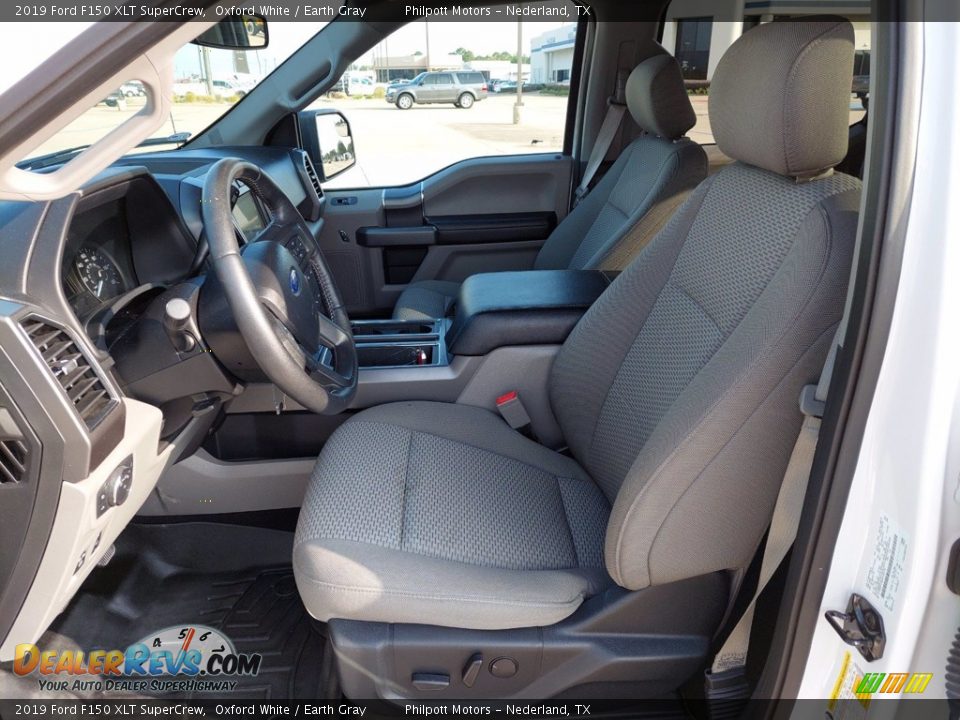 2019 Ford F150 XLT SuperCrew Oxford White / Earth Gray Photo #10