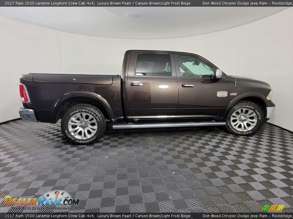2017 Ram 1500 Laramie Longhorn Crew Cab 4x4 Luxury Brown Pearl / Canyon Brown/Light Frost Beige Photo #11