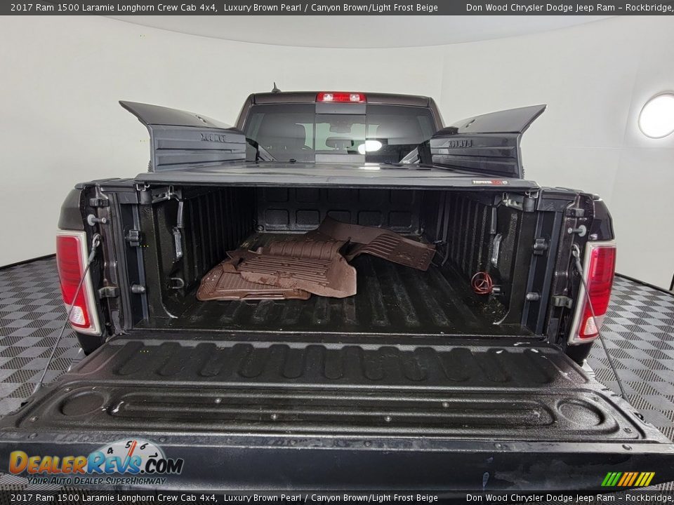 2017 Ram 1500 Laramie Longhorn Crew Cab 4x4 Luxury Brown Pearl / Canyon Brown/Light Frost Beige Photo #12