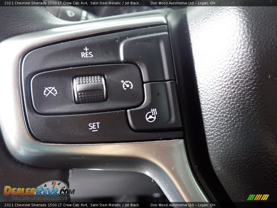 2021 Chevrolet Silverado 1500 LT Crew Cab 4x4 Satin Steel Metallic / Jet Black Photo #16