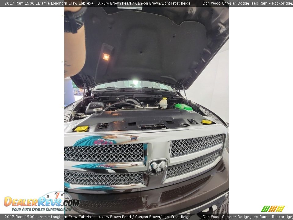 2017 Ram 1500 Laramie Longhorn Crew Cab 4x4 Luxury Brown Pearl / Canyon Brown/Light Frost Beige Photo #16