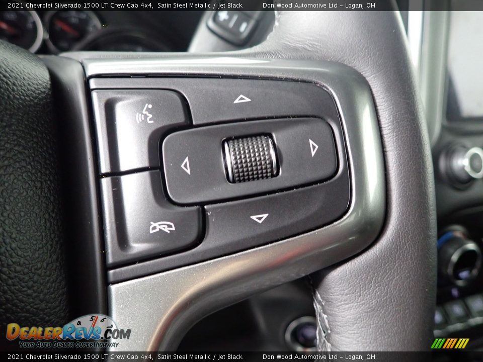 2021 Chevrolet Silverado 1500 LT Crew Cab 4x4 Satin Steel Metallic / Jet Black Photo #17