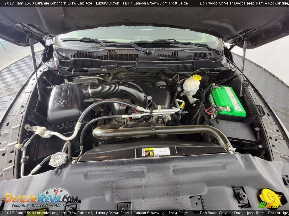 2017 Ram 1500 Laramie Longhorn Crew Cab 4x4 Luxury Brown Pearl / Canyon Brown/Light Frost Beige Photo #17