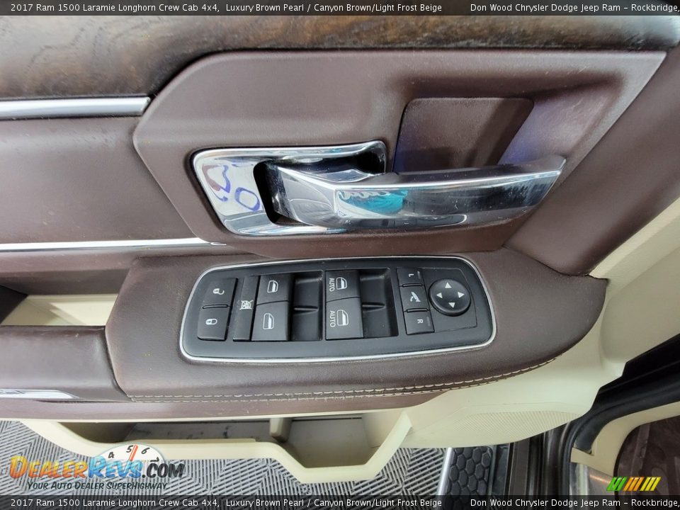 2017 Ram 1500 Laramie Longhorn Crew Cab 4x4 Luxury Brown Pearl / Canyon Brown/Light Frost Beige Photo #20
