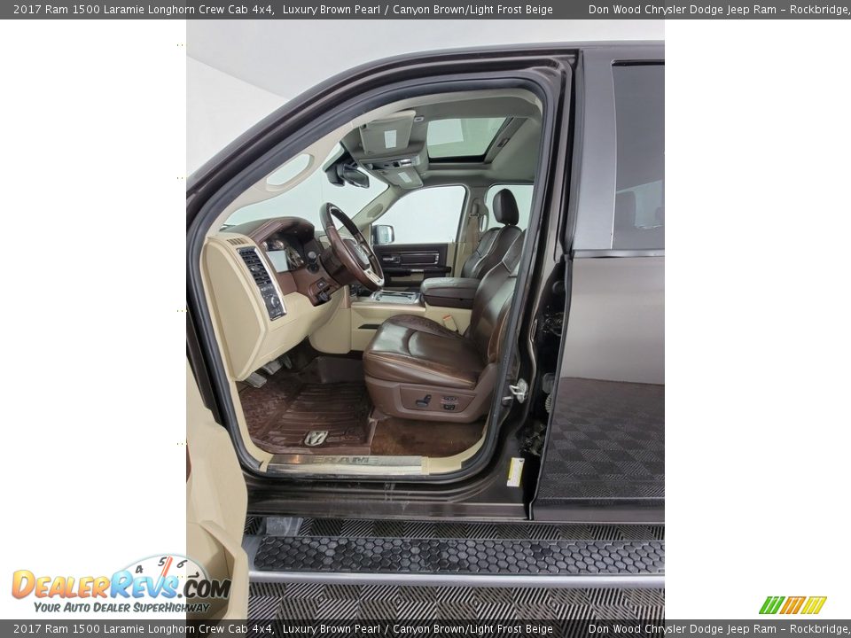 2017 Ram 1500 Laramie Longhorn Crew Cab 4x4 Luxury Brown Pearl / Canyon Brown/Light Frost Beige Photo #21