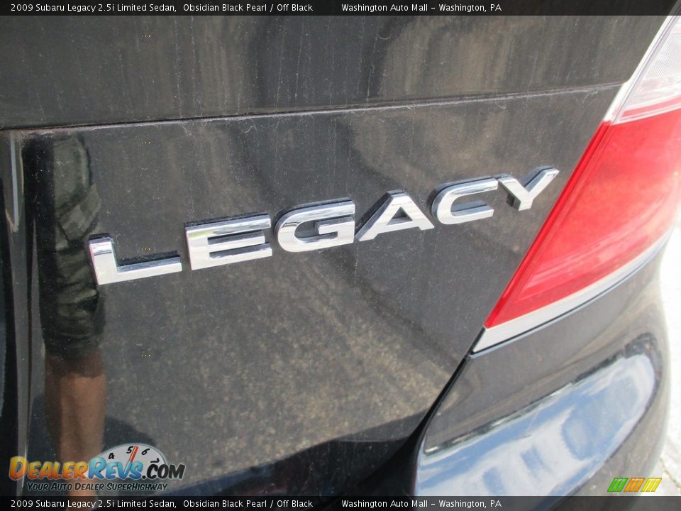 2009 Subaru Legacy 2.5i Limited Sedan Obsidian Black Pearl / Off Black Photo #3