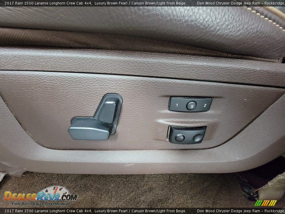 2017 Ram 1500 Laramie Longhorn Crew Cab 4x4 Luxury Brown Pearl / Canyon Brown/Light Frost Beige Photo #22
