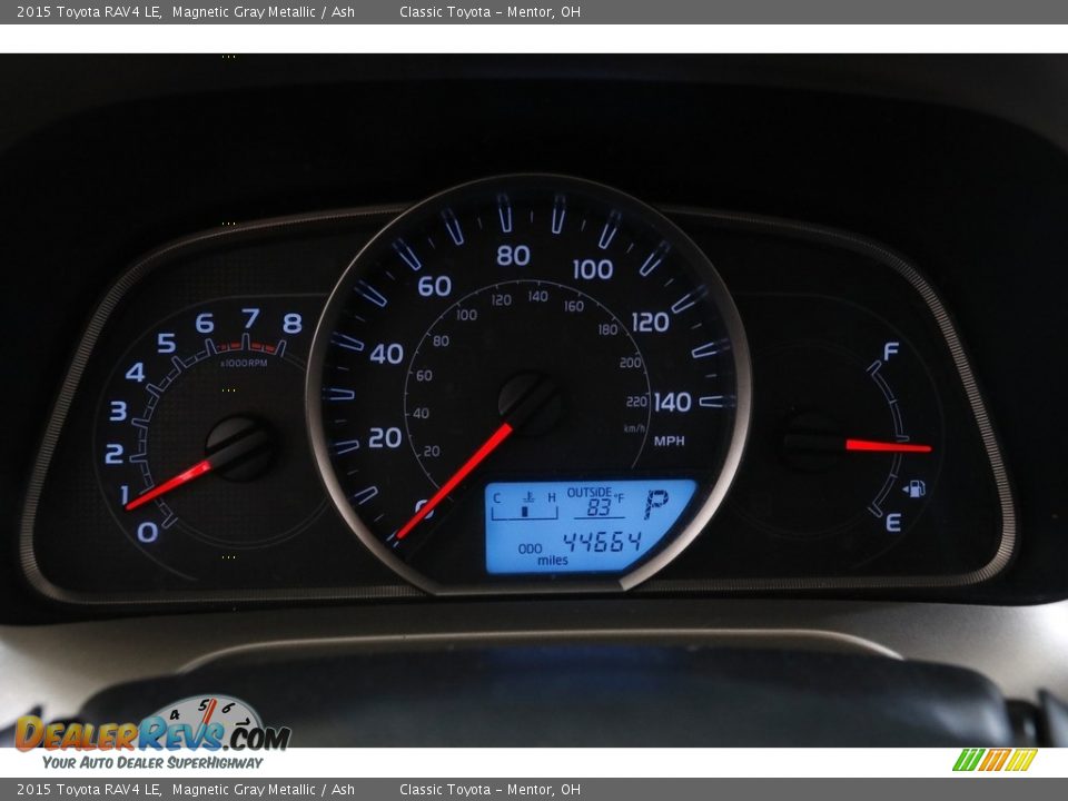 2015 Toyota RAV4 LE Magnetic Gray Metallic / Ash Photo #8