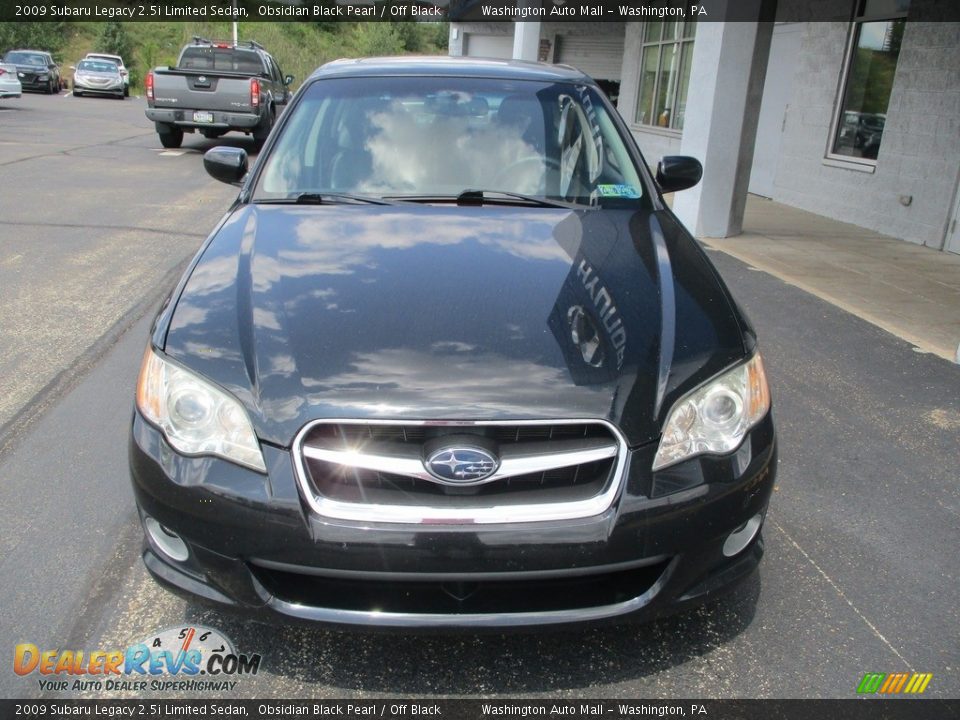 2009 Subaru Legacy 2.5i Limited Sedan Obsidian Black Pearl / Off Black Photo #7