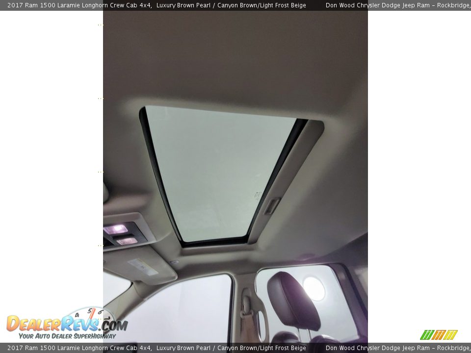 2017 Ram 1500 Laramie Longhorn Crew Cab 4x4 Luxury Brown Pearl / Canyon Brown/Light Frost Beige Photo #28