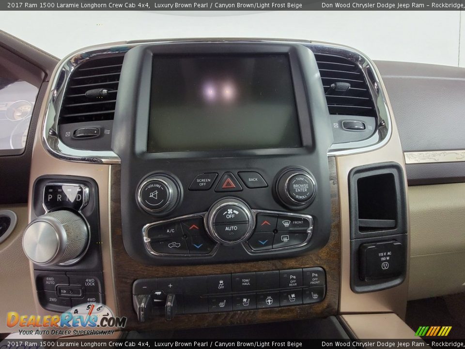 2017 Ram 1500 Laramie Longhorn Crew Cab 4x4 Luxury Brown Pearl / Canyon Brown/Light Frost Beige Photo #29
