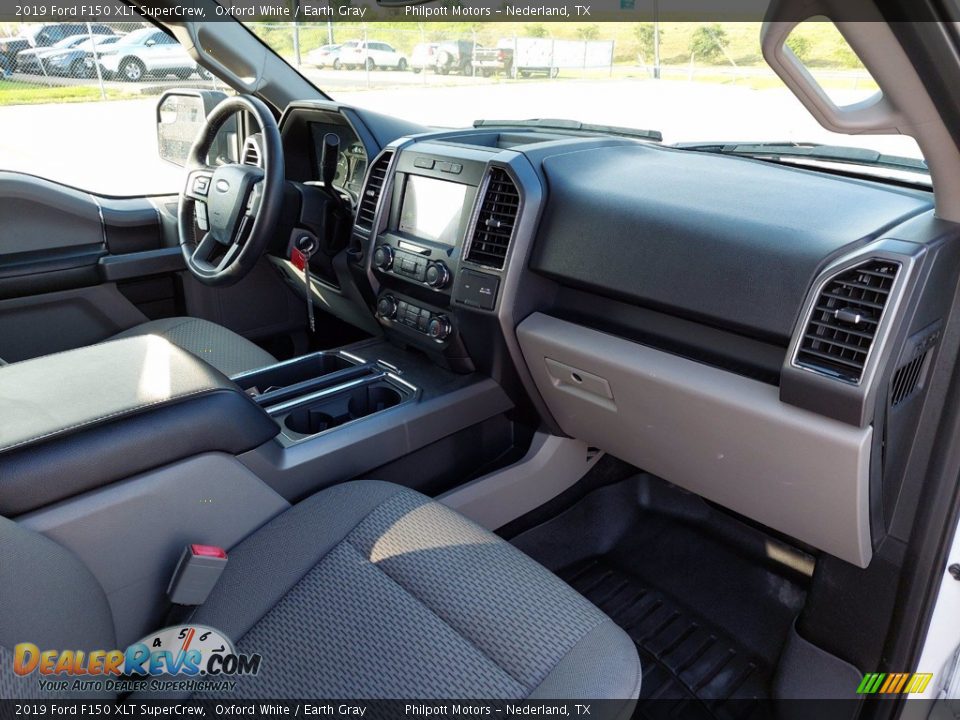 2019 Ford F150 XLT SuperCrew Oxford White / Earth Gray Photo #25
