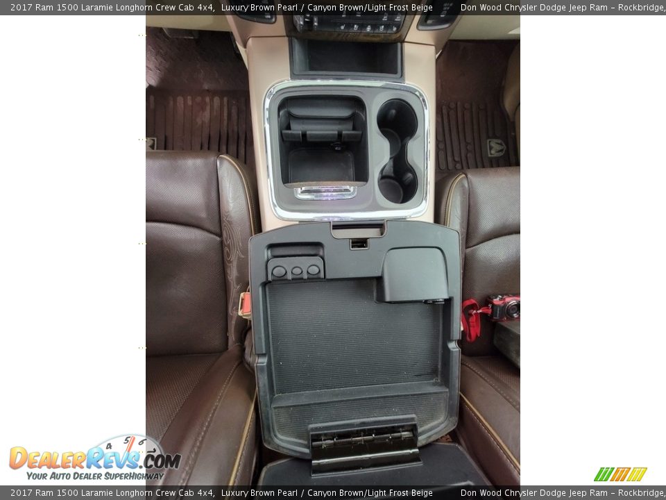 2017 Ram 1500 Laramie Longhorn Crew Cab 4x4 Luxury Brown Pearl / Canyon Brown/Light Frost Beige Photo #31