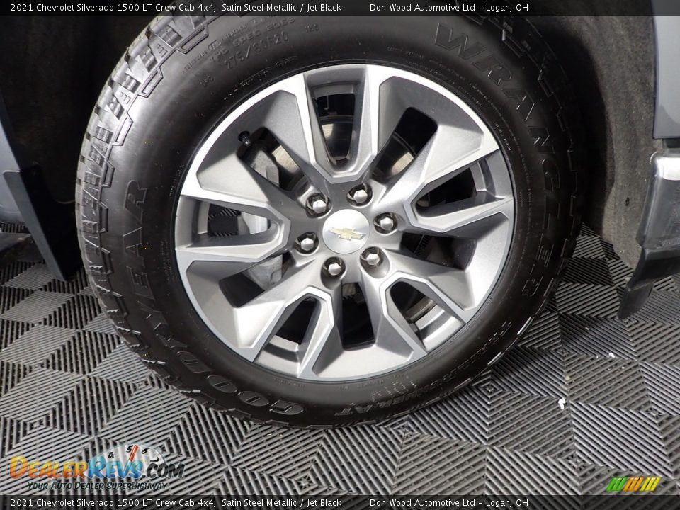 2021 Chevrolet Silverado 1500 LT Crew Cab 4x4 Satin Steel Metallic / Jet Black Photo #32