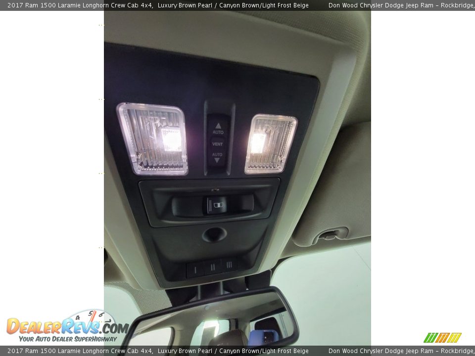 2017 Ram 1500 Laramie Longhorn Crew Cab 4x4 Luxury Brown Pearl / Canyon Brown/Light Frost Beige Photo #33
