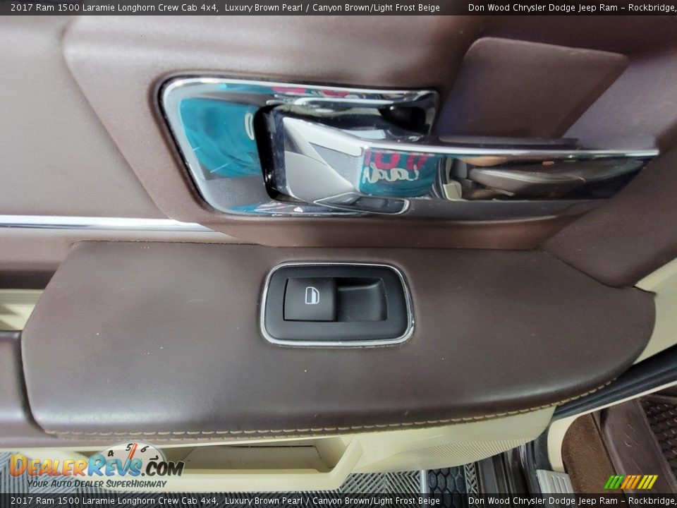 2017 Ram 1500 Laramie Longhorn Crew Cab 4x4 Luxury Brown Pearl / Canyon Brown/Light Frost Beige Photo #36