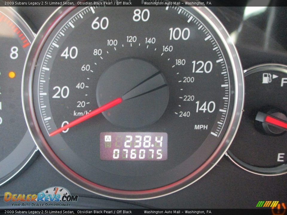 2009 Subaru Legacy 2.5i Limited Sedan Obsidian Black Pearl / Off Black Photo #25