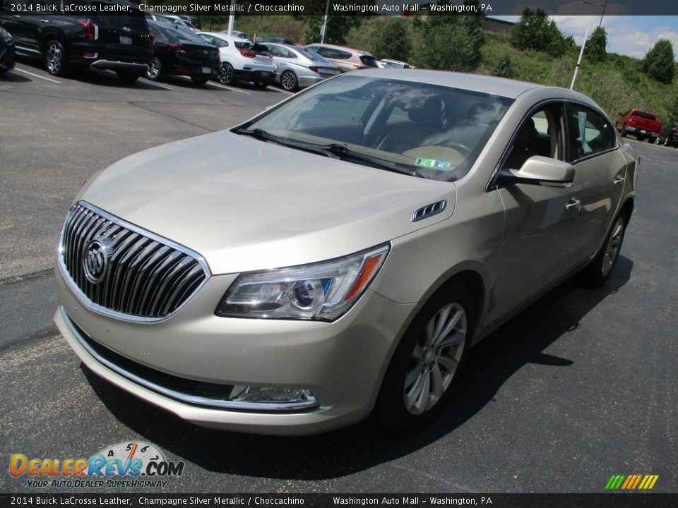 2014 Buick LaCrosse Leather Champagne Silver Metallic / Choccachino Photo #8