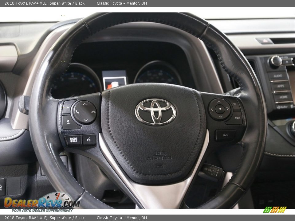 2018 Toyota RAV4 XLE Super White / Black Photo #7