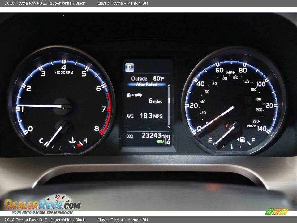 2018 Toyota RAV4 XLE Super White / Black Photo #8