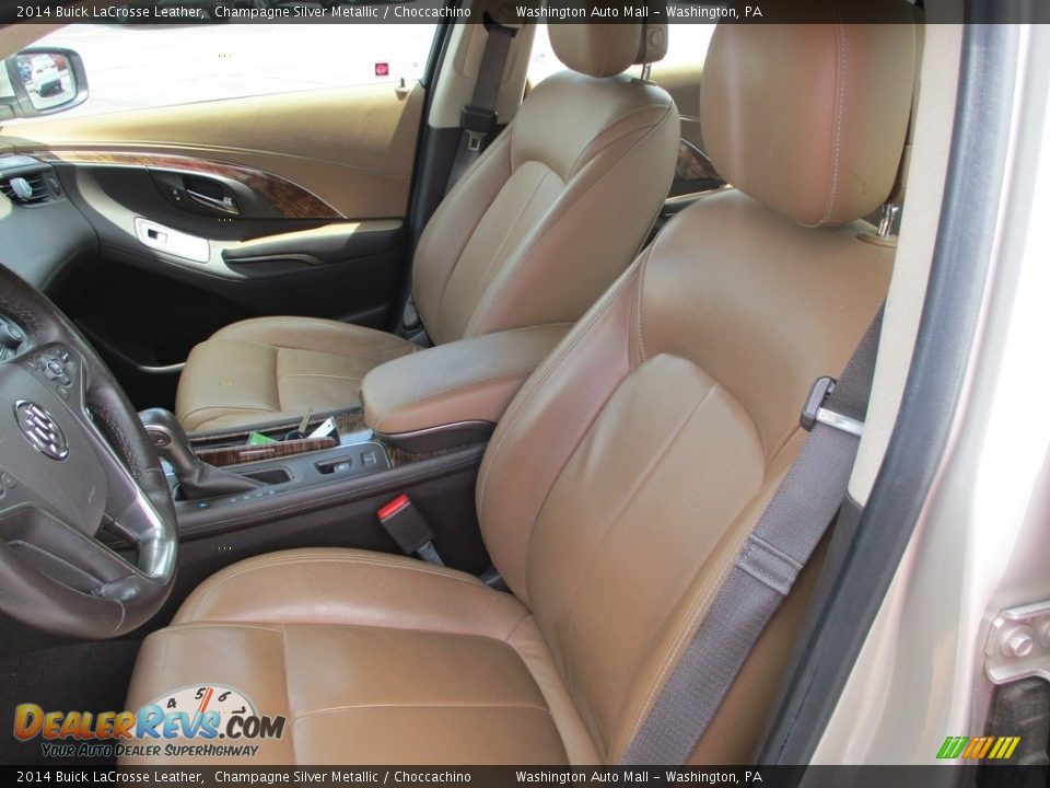 2014 Buick LaCrosse Leather Champagne Silver Metallic / Choccachino Photo #12