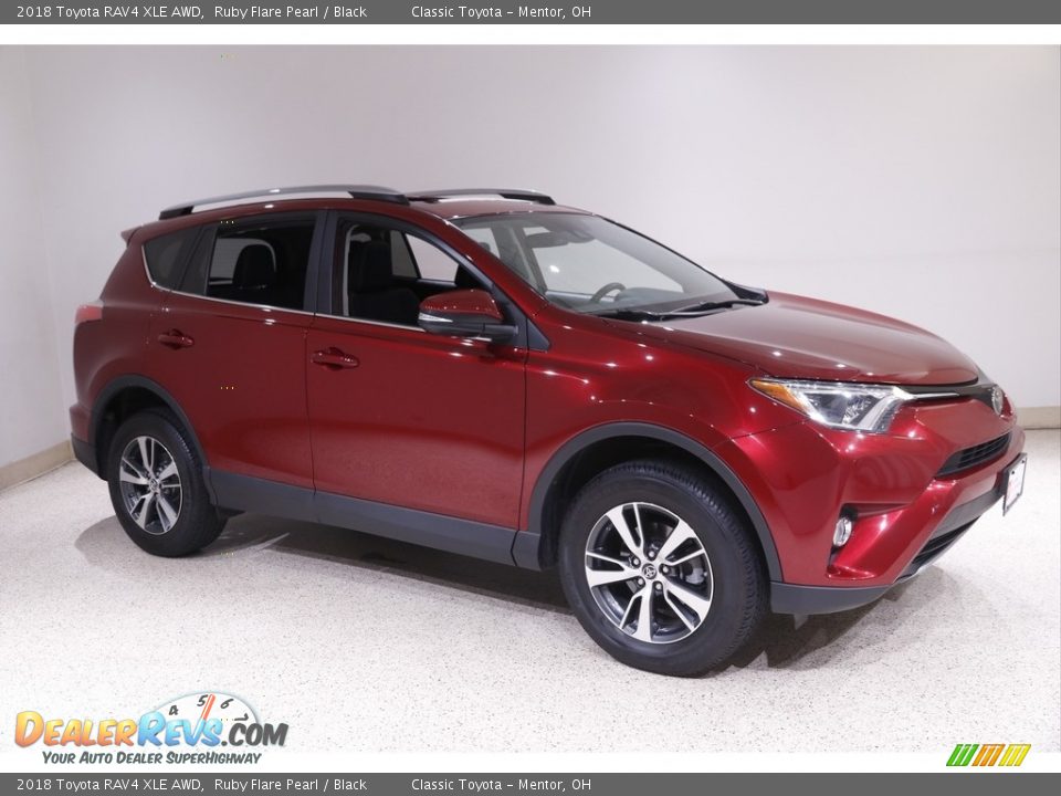 2018 Toyota RAV4 XLE AWD Ruby Flare Pearl / Black Photo #1