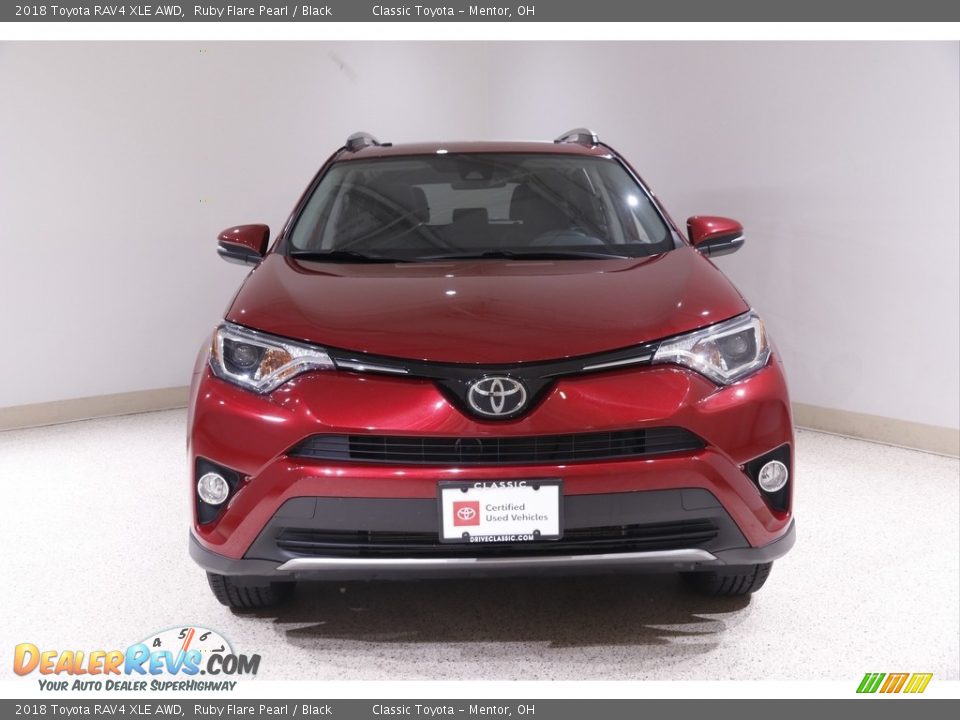 2018 Toyota RAV4 XLE AWD Ruby Flare Pearl / Black Photo #2