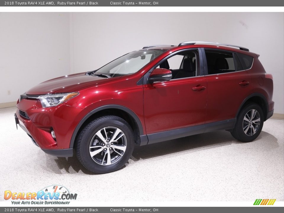 2018 Toyota RAV4 XLE AWD Ruby Flare Pearl / Black Photo #3